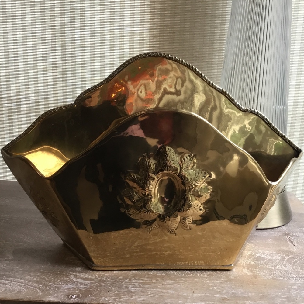 Vintage Ethan Allen Solid Brass Container
